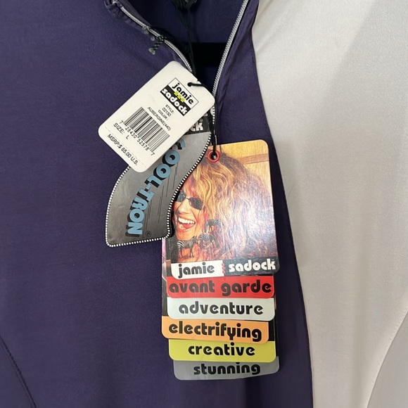Jamie Sadock, Short-sleeve Top, Aubergine (440), Size Large, NWT - Picture 4 of 10